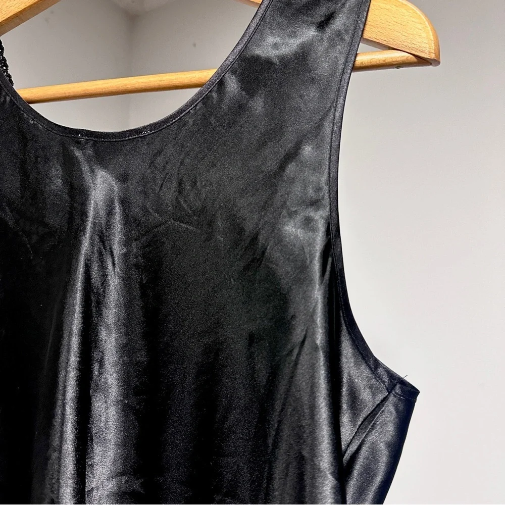 Vintage 90s Black Floral Lace Camisole Women’s Size Medium Party Whimsigoth EUC - Picture 11 of 16